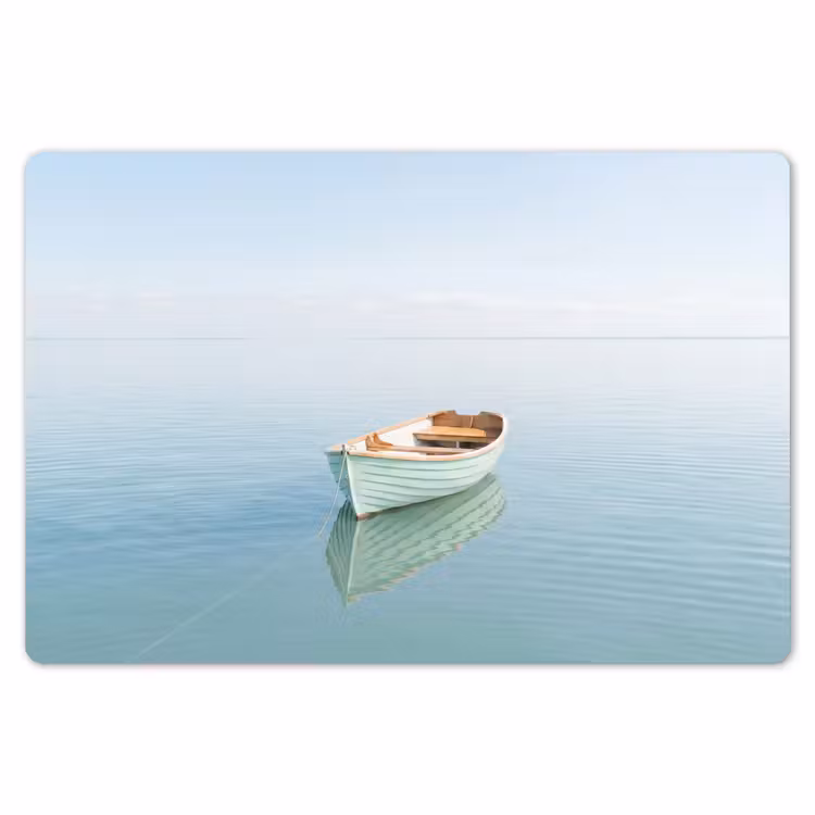 Minimalistisch - Boot - Zee Placemat vinyl groot -zzsfeer1_Kitchenyeah-website