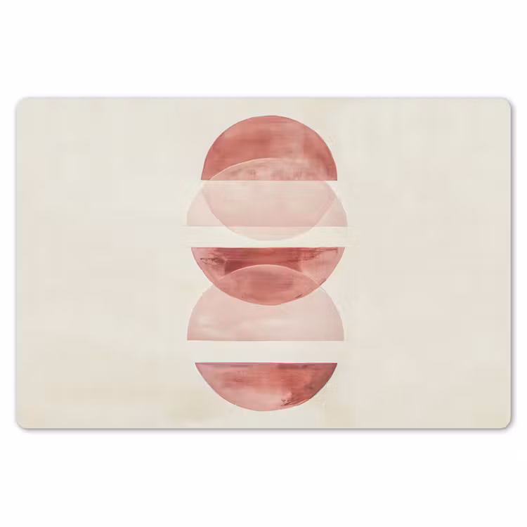 Minimalistisch - Cirkels - Roze Placemat vinyl groot -zzsfeer1_Kitchenyeah-website