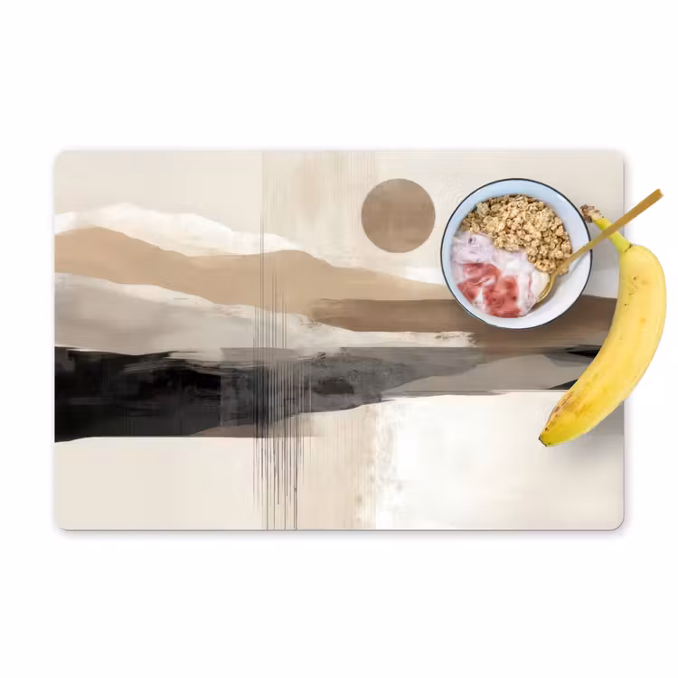Minimalistisch - Landschap - Dimensie Placemat vinyl groot -zzzproduct_Kitchenyeah-website