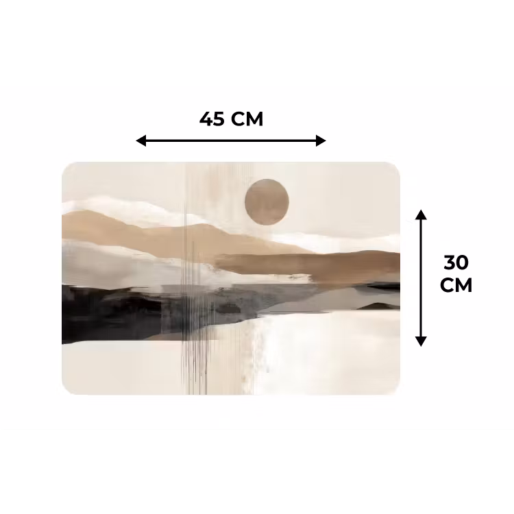 Minimalistisch - Landschap - Dimensie Placemat vinyl groot -specs