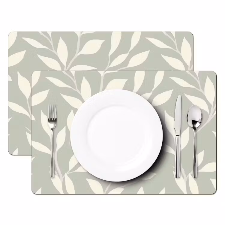 Minimalistisch - Patroon - Groen Placemat vinyl groot 368 -zzsfeer2_Kitchenyeah-website
