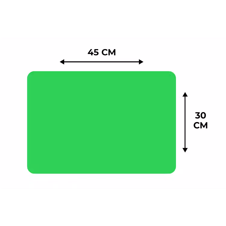 Mint - Green - Groen Placemat vinyl groot 368 -specs