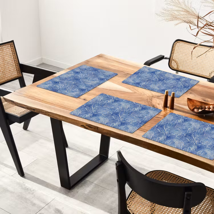 Modern - Abstract - Blauw Placemat vinyl groot 368 -zzsfeer4_Kitchenyeah-website