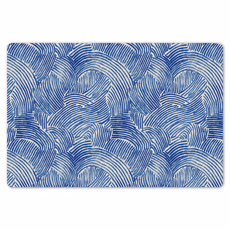 Modern - Abstract - Blauw Placemat vinyl groot 368 -zzsfeer1_Kitchenyeah-website