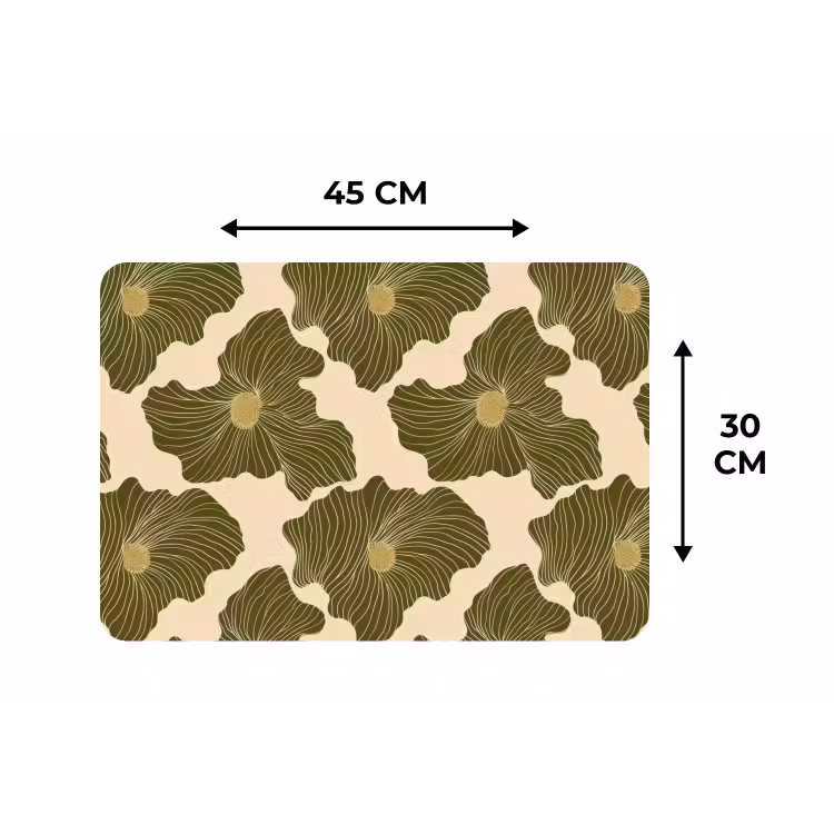 Modern - Abstract - Groen Placemat vinyl groot 368 -specs