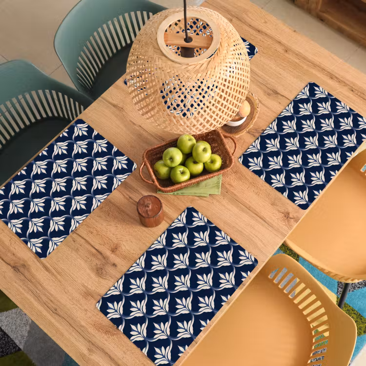 Modern - Ontwerp - Blauw Placemat vinyl groot 368 -zzsfeer5_Kitchenyeah-website