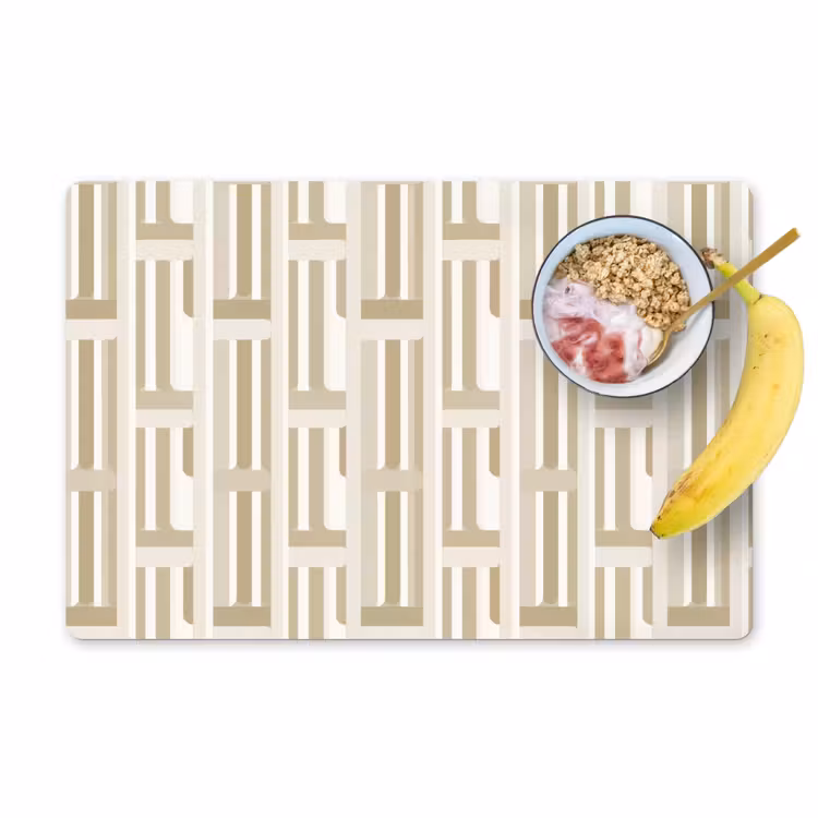 Modern - Geometrisch - Beige Placemat vinyl groot 368 -zzzproduct_Kitchenyeah-website