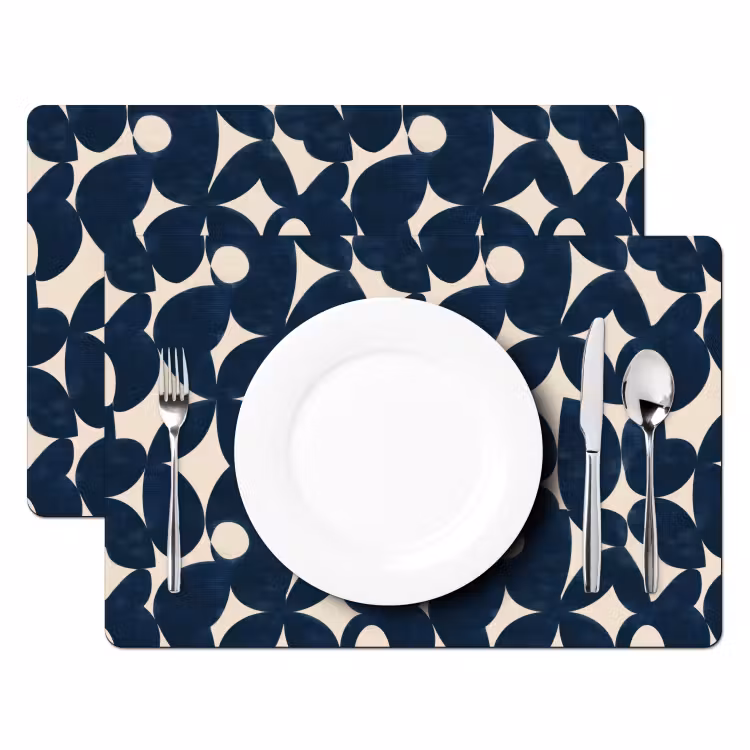 Modern - Geometrisch - Blauw Placemat vinyl groot 368 -zzsfeer2_Kitchenyeah-website
