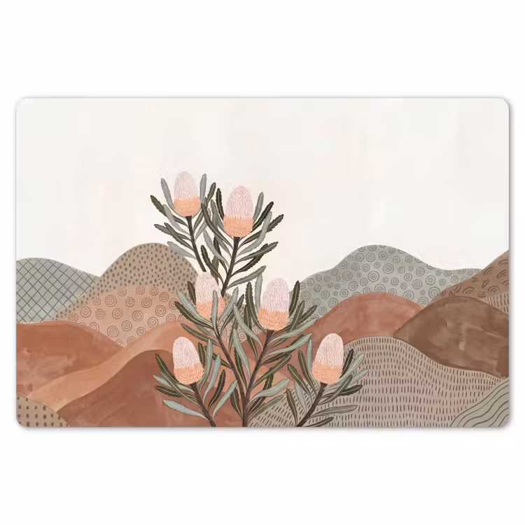 Modern - Heuvels - Terracotta Placemat vinyl groot -zzsfeer1_Kitchenyeah-website