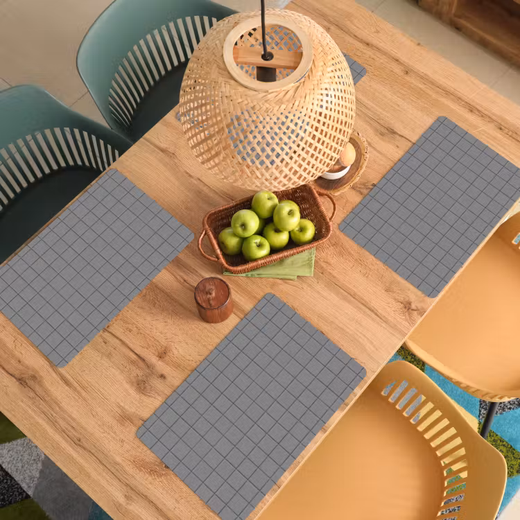 Modern - Patroon - Grijs Placemat vinyl groot 368 -zzsfeer5_Kitchenyeah-website