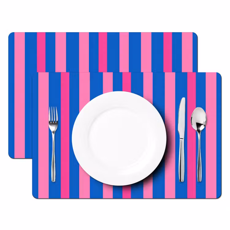 Modern - Optisch - Roze Placemat vinyl groot 368 -zzsfeer2_Kitchenyeah-website