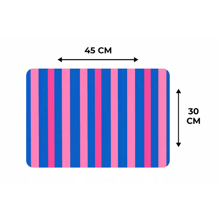Modern - Optisch - Roze Placemat vinyl groot 368 -specs