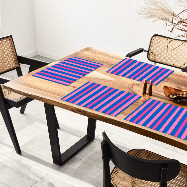 Modern - Optisch - Roze Placemat vinyl groot 368 -zzsfeer4_Kitchenyeah-website