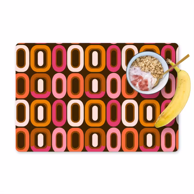 Modern - Retro - Kleurrijk Placemat vinyl groot 368 -zzzproduct_Kitchenyeah-website