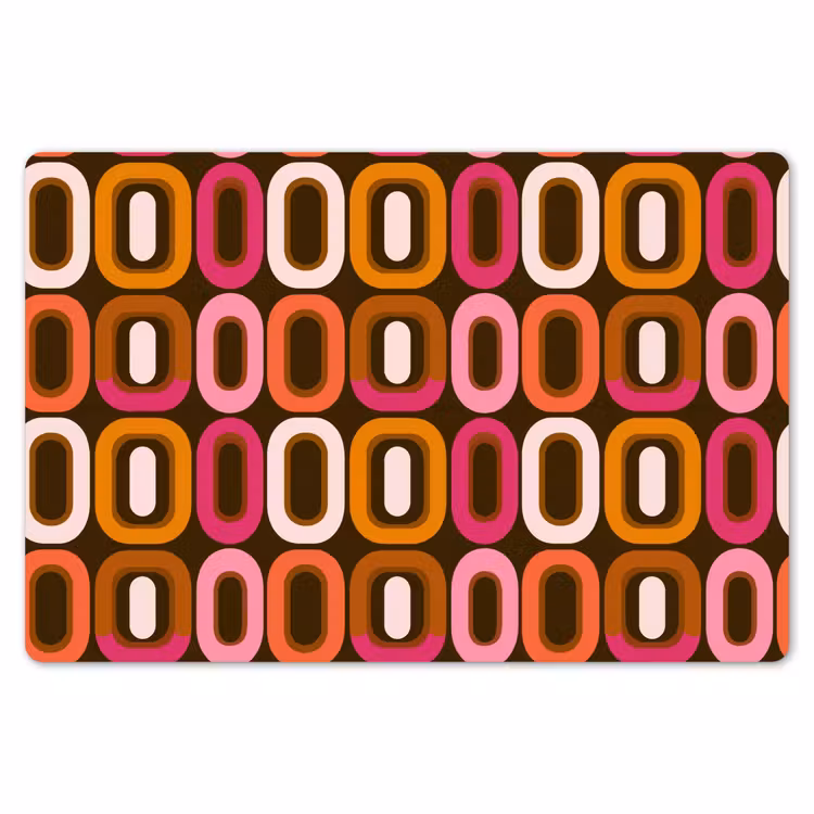 Modern - Retro - Kleurrijk Placemat vinyl groot 368 -zzsfeer1_Kitchenyeah-website