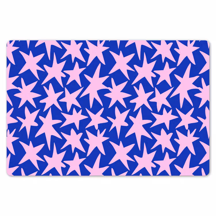 Modern - Sterren - Blauw Placemat vinyl groot 368 -zzsfeer1_Kitchenyeah-website