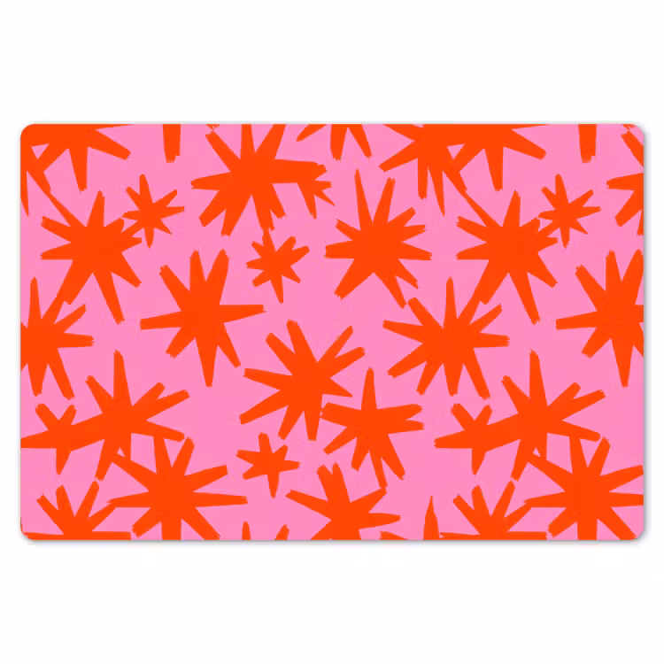 Modern - Sterren - Roze Placemat vinyl groot 368 -zzsfeer1_Kitchenyeah-website