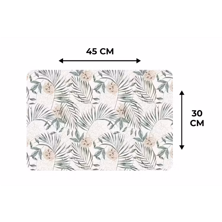 Monstera - Palmblad - Jungle - Tropisch Placemat vinyl groot -specs