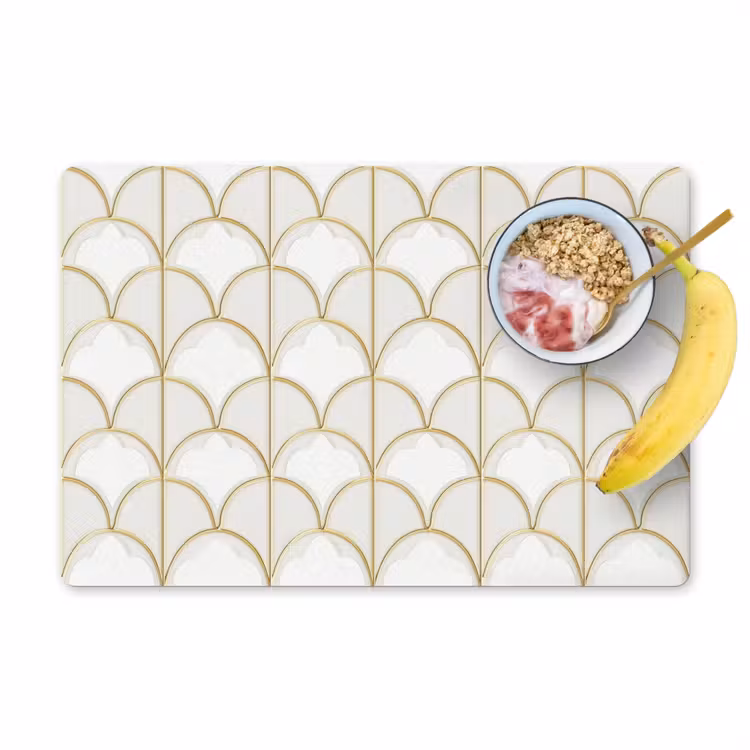 Mozaïek - Bogen - Goud Placemat vinyl groot 368 -zzzproduct_Kitchenyeah-website
