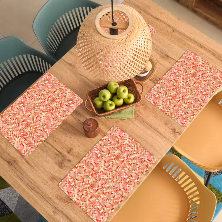 Mozaïek - Tegel - Patroon - Kleurrijk Placemat vinyl groot 368 -zzsfeer5_Kitchenyeah-website