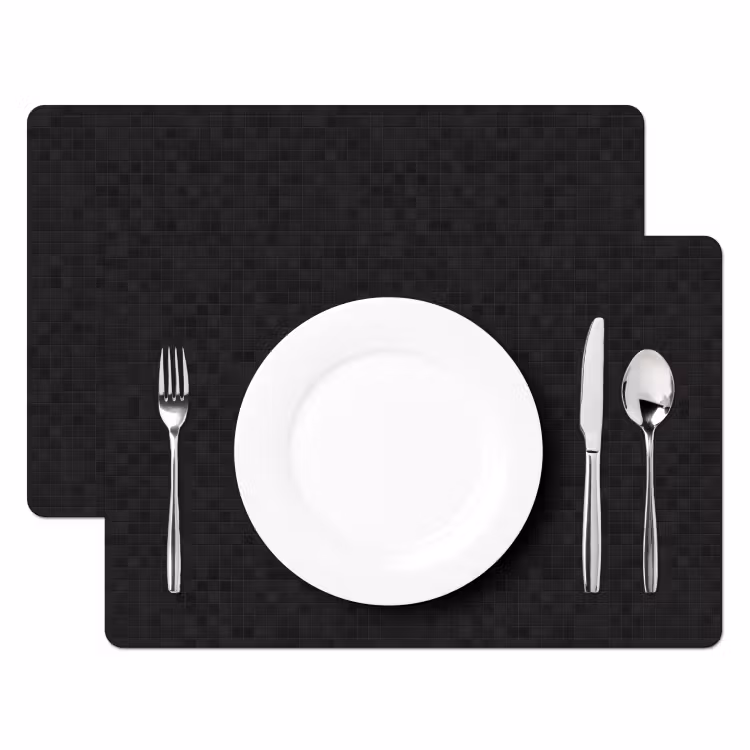 Mozaïek - Patroon - Antraciet - Zwart Placemat vinyl groot 368 -zzsfeer2_Kitchenyeah-website