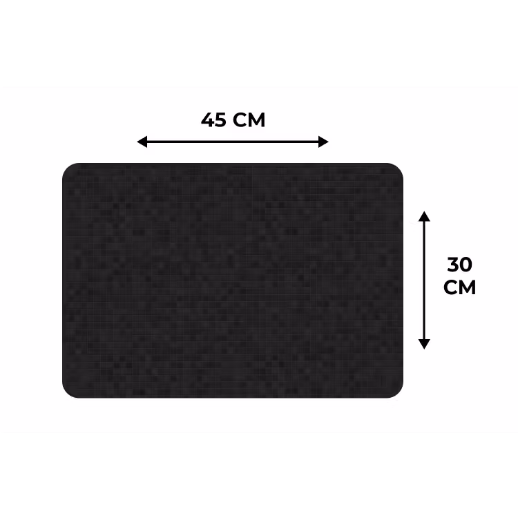 Mozaïek - Patroon - Antraciet - Zwart Placemat vinyl groot 368 -specs