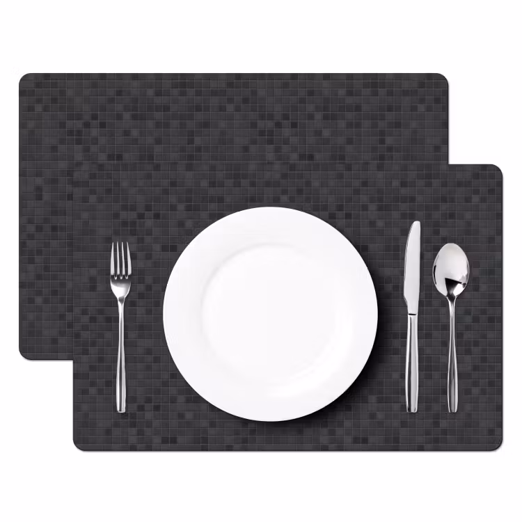 Mozaïek - Patroon - Zwart Placemat vinyl groot 368 -zzsfeer2_Kitchenyeah-website