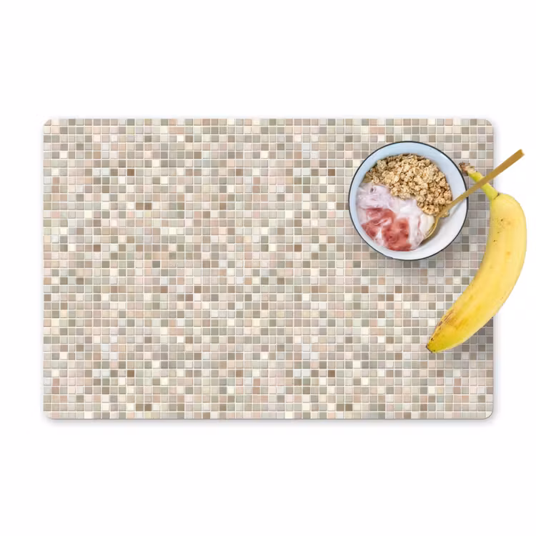 Mozaïek - Patroon- Taupe Placemat vinyl groot 368 -zzzproduct_Kitchenyeah-website
