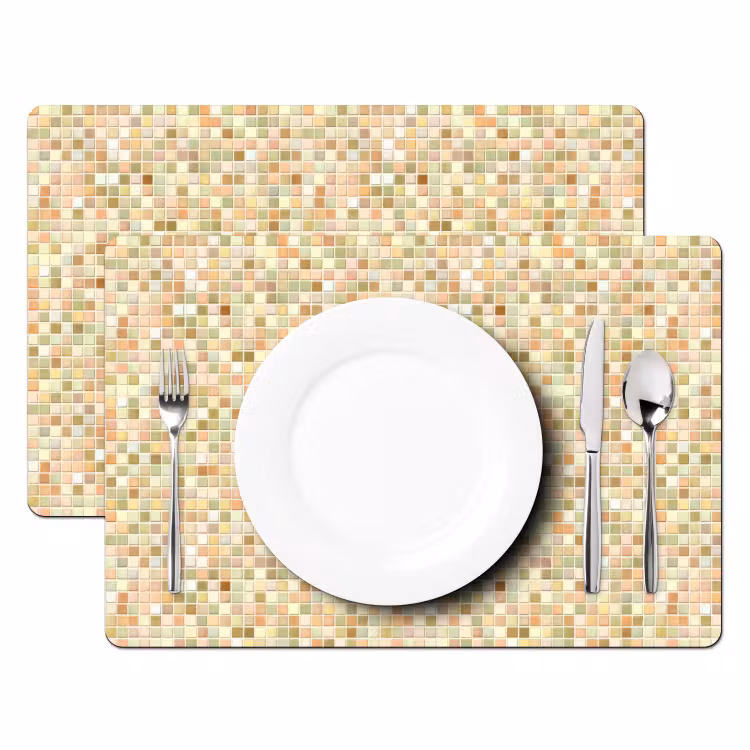 Mozaïek - Patroon - Terracotta Placemat vinyl groot 368 -zzsfeer2_Kitchenyeah-website