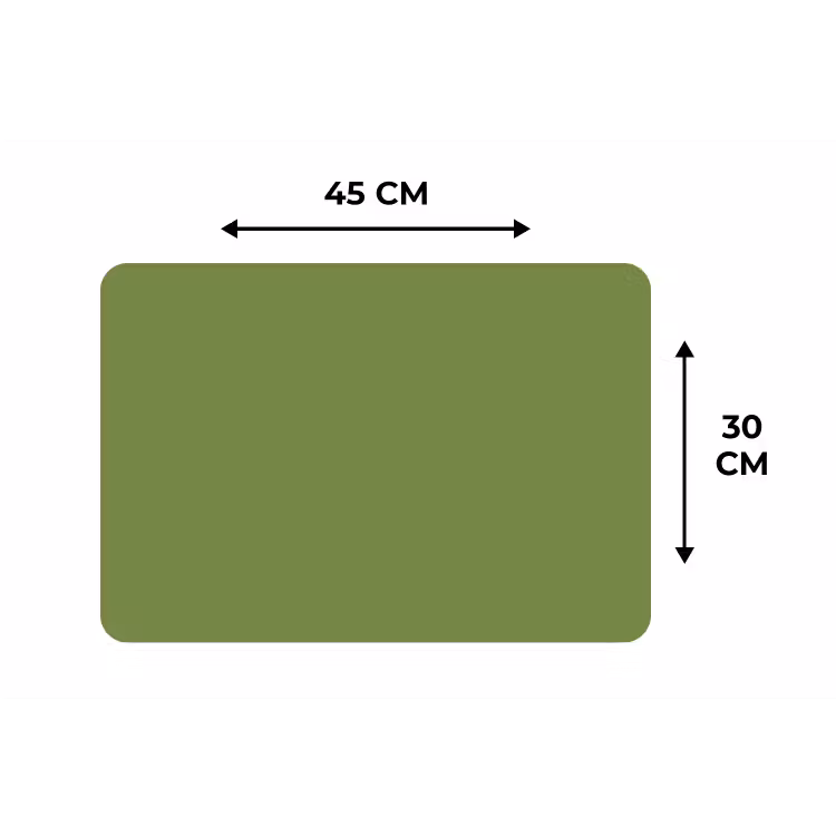 Moss - Green - Groen Placemat vinyl groot 368 -specs