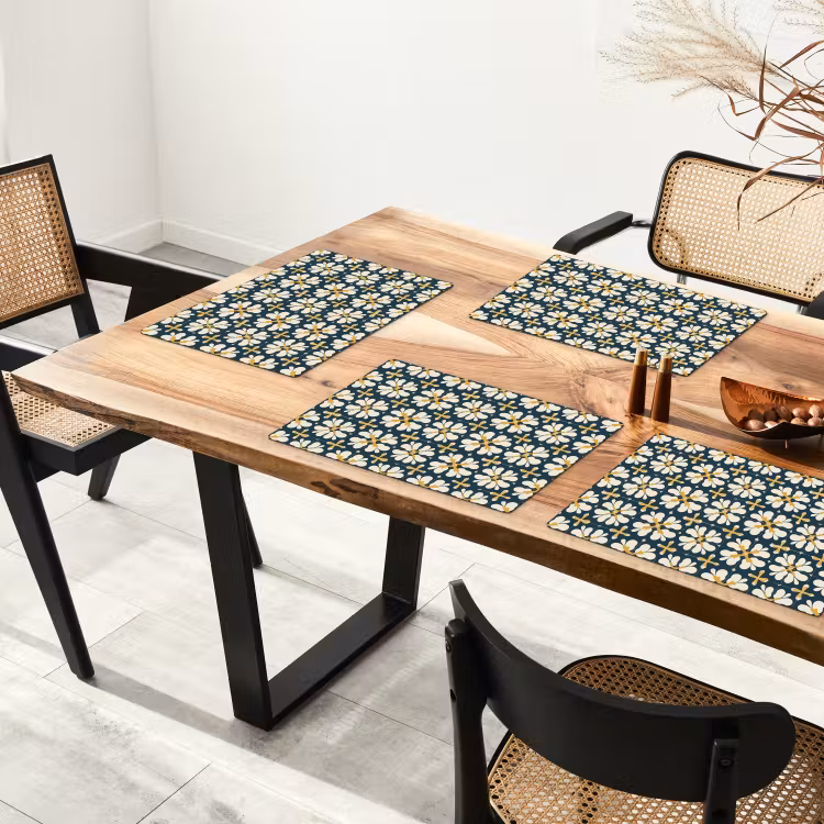 Motief - Tegel - Okergeel Placemat vinyl groot 368 -zzsfeer4_Kitchenyeah-website