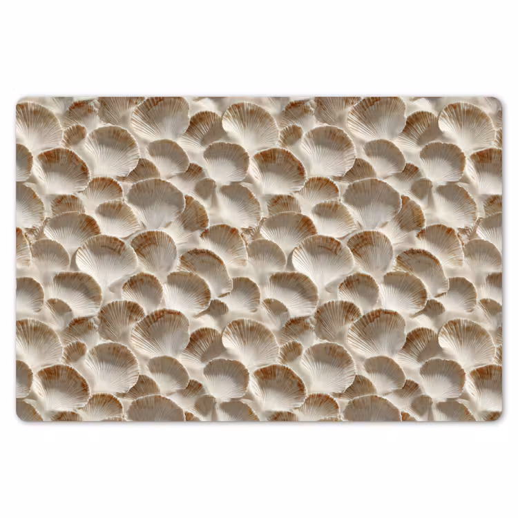 Schelpen - Waaiervorm - Wit Placemat vinyl groot 368 -zzsfeer1_Kitchenyeah-website