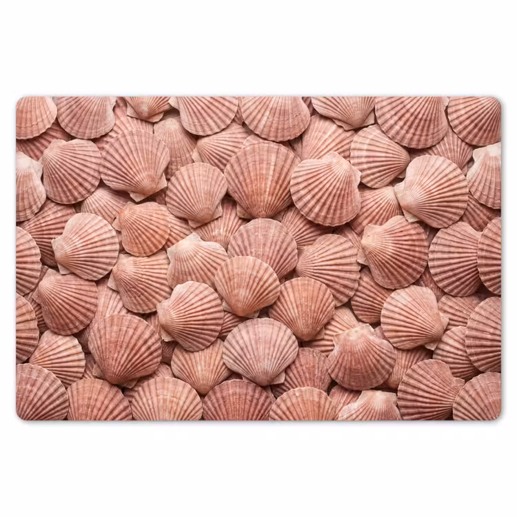 Schelpen - Patroon - Roze Placemat vinyl groot -zzsfeer1_Kitchenyeah-website