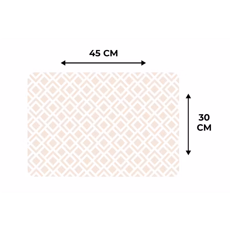 Patronen - Abstract - Beige - Geometrie Placemat vinyl groot 368 -specs