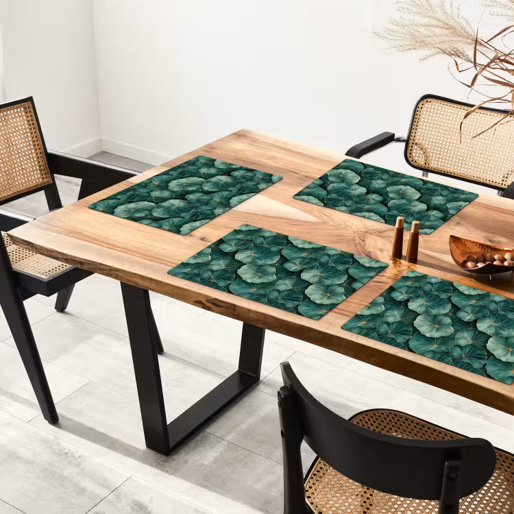 Patroon - Bladeren - Groen Placemat vinyl groot 368 -zzsfeer4_Kitchenyeah-website