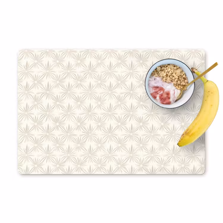 Patroon - Bloemen - Beige Placemat vinyl groot 368 -zzzproduct_Kitchenyeah-website