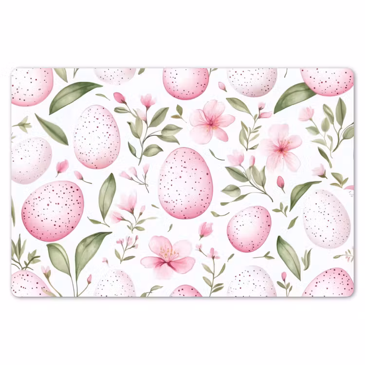 Patroon - Eieren - Roze - Pasen Placemat vinyl groot -zzsfeer1_Kitchenyeah-website