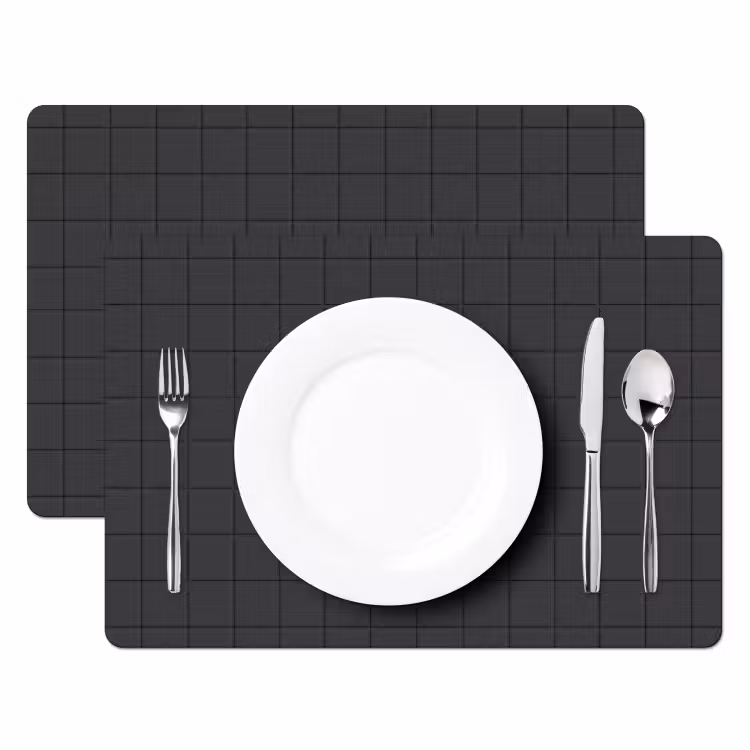 Patroon - Tegel - Antraciet Placemat vinyl groot 368 -zzsfeer2_Kitchenyeah-website