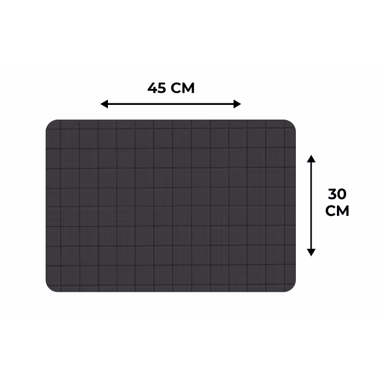 Patroon - Tegel - Antraciet Placemat vinyl groot 368 -specs
