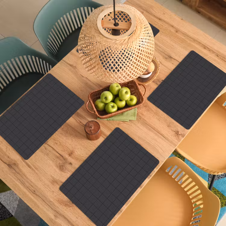 Patroon - Tegel - Antraciet Placemat vinyl groot 368 -zzsfeer5_Kitchenyeah-website