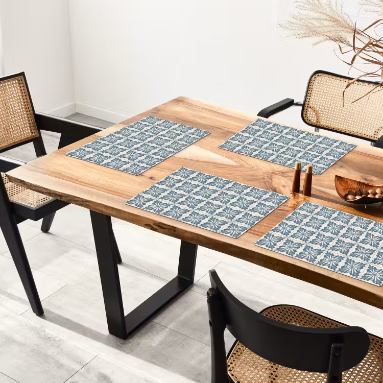 Dessin - Tegel - Blauw Placemat vinyl groot 368 -zzsfeer4_Kitchenyeah-website