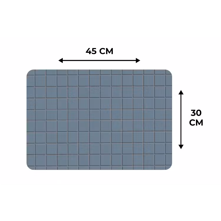 Patroon - Tegel - Blauwgrijs Placemat vinyl groot 368 -specs