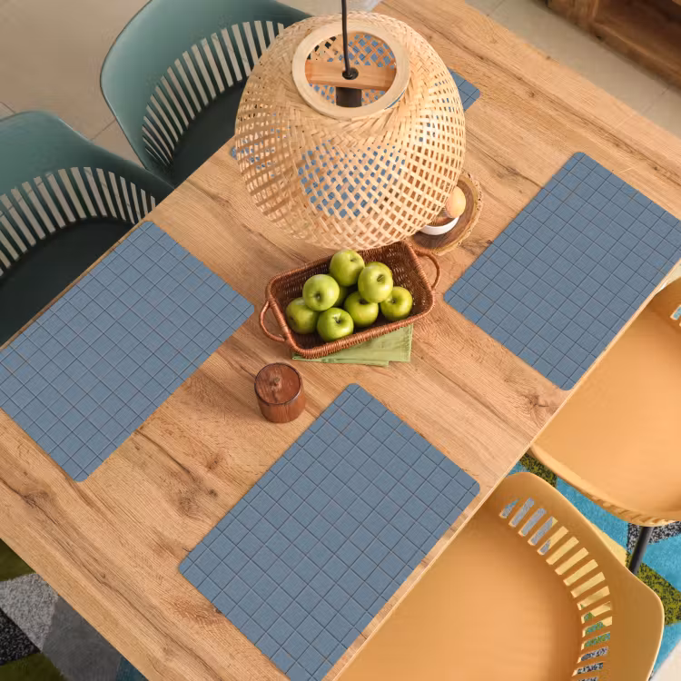 Patroon - Tegel - Blauwgrijs Placemat vinyl groot 368 -zzsfeer5_Kitchenyeah-website
