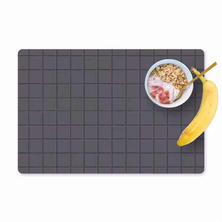 Patroon - Tegel - Grafiet - Grijs Placemat vinyl groot 368 -zzzproduct_Kitchenyeah-website