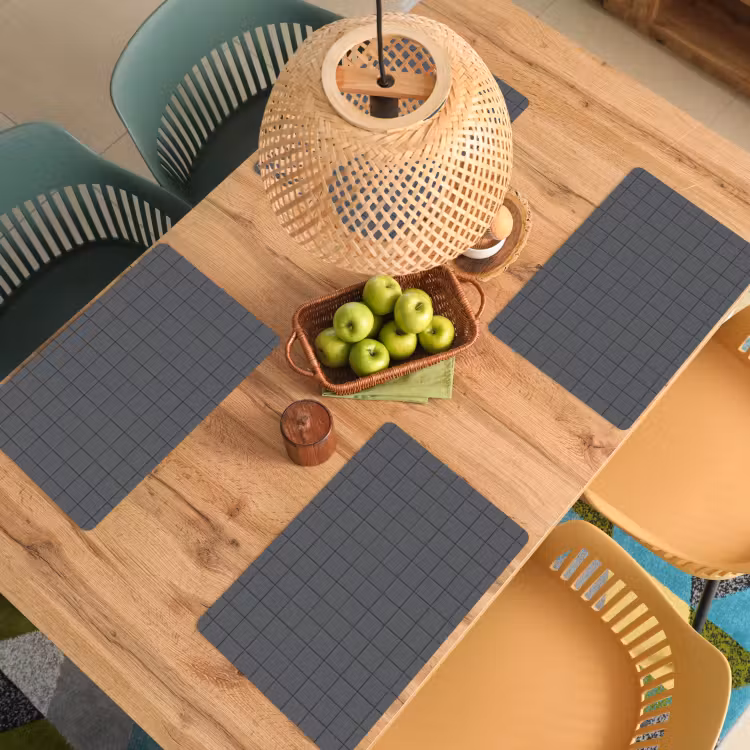 Patroon - Tegel - Grafiet - Grijs Placemat vinyl groot 368 -zzsfeer5_Kitchenyeah-website