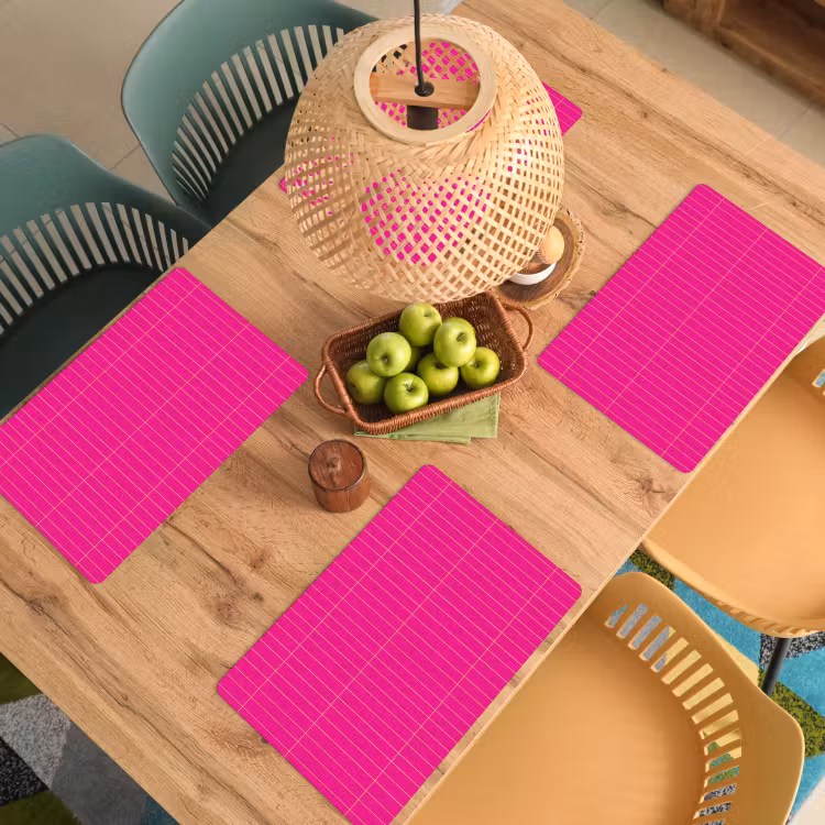 Patroon - Tegel - Magenta - Roze Placemat vinyl groot 368 -zzsfeer5_Kitchenyeah-website