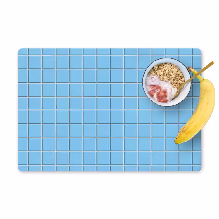 Patroon - Tegel - Pastel - Blauw Placemat vinyl groot 368 -zzzproduct_Kitchenyeah-website
