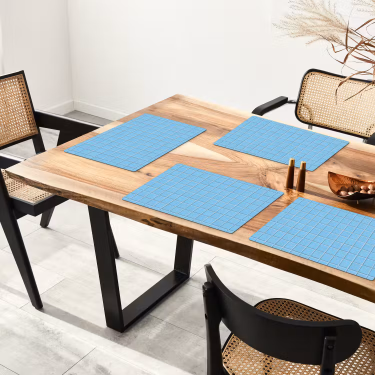 Patroon - Tegel - Pastel - Blauw Placemat vinyl groot 368 -zzsfeer4_Kitchenyeah-website