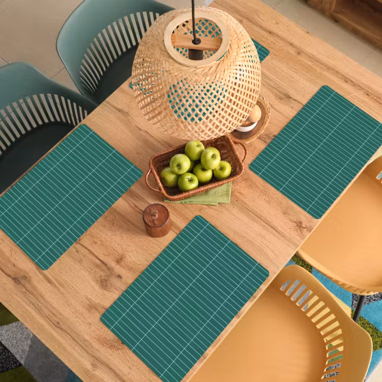 Patroon - Tegel - Saliegroen Placemat vinyl groot 368 -zzsfeer5_Kitchenyeah-website