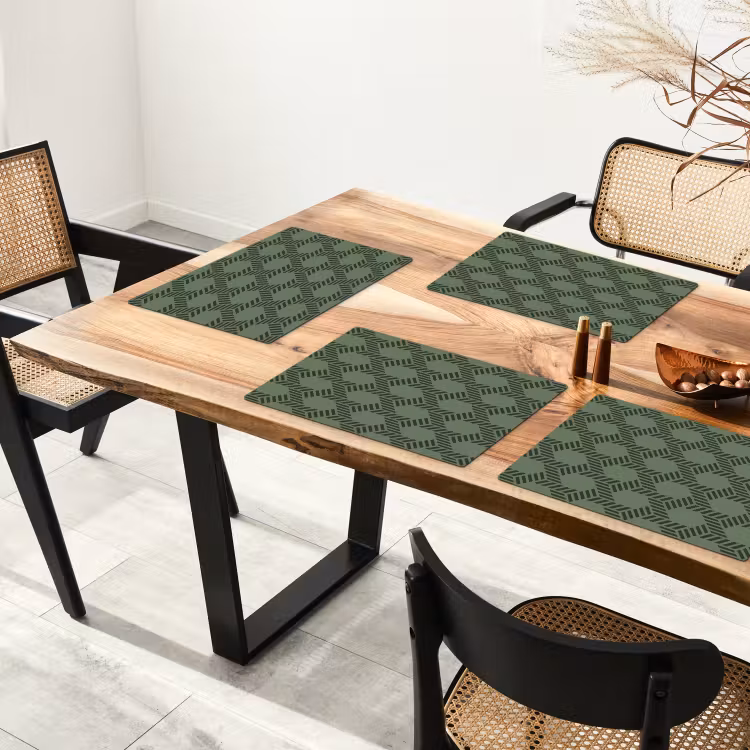 Patroon - Groen - Geometrisch Placemat vinyl groot 368 -zzsfeer4_Kitchenyeah-website